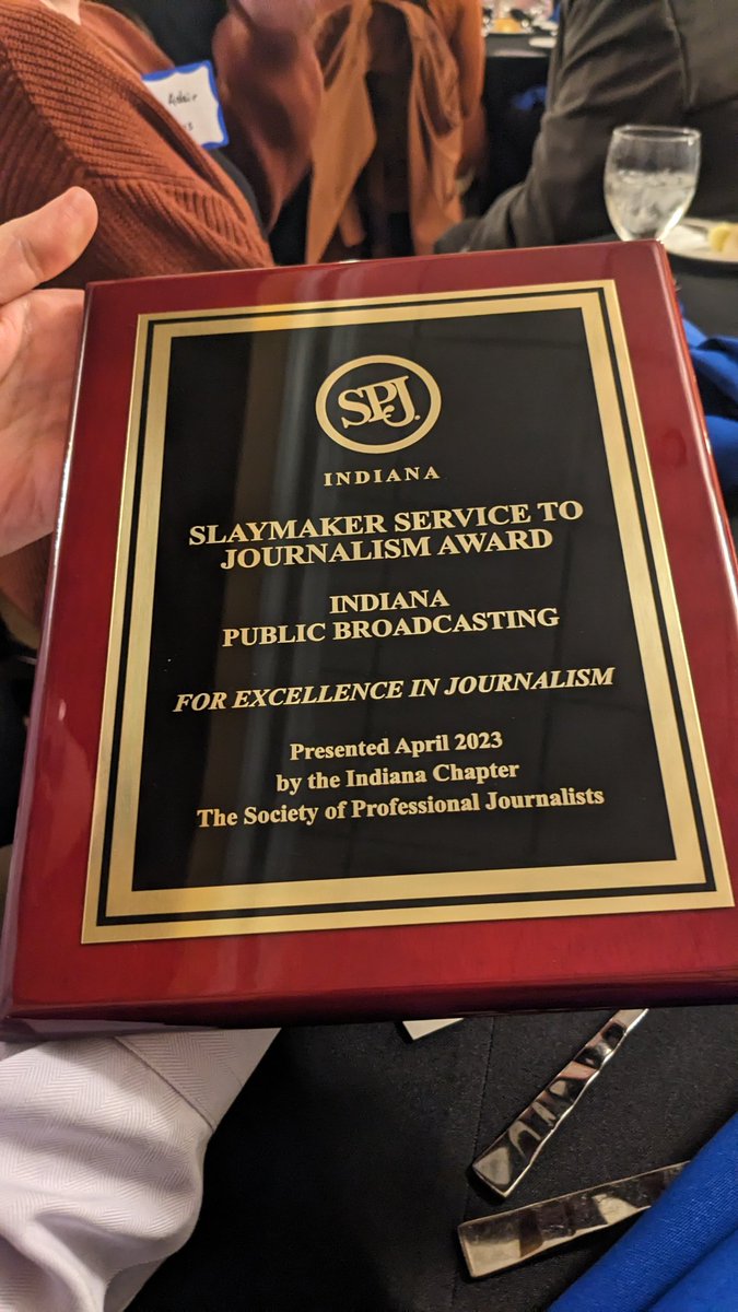 Lauren Chapman 🏳️🌈 (@laurenechapman_) on Twitter photo Someone cue Britney.
The <a href="/IPBS_News/">Indiana Public Broadcasting</a> team is your 2023 Slaymaker Award winners. Someone cue Britney.
The <a href="/IPBS_News/">Indiana Public Broadcasting</a> team is your 2023 Slaymaker Award winners.
