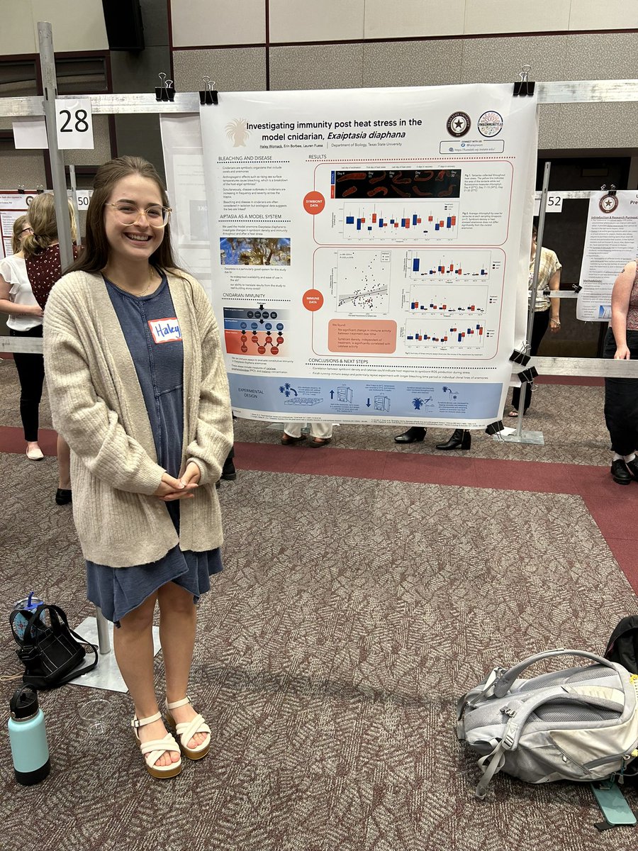 haleyrwom's tweet photo. Yesterday and today I had the privilege of sharing my research with @TXSTHonors. Thank you to everyone who took the time to come see! And a big thank you to everyone in @Symbiommunity for making me feel special all day 🫶🏼 https://t.co/dpFTa0jvek