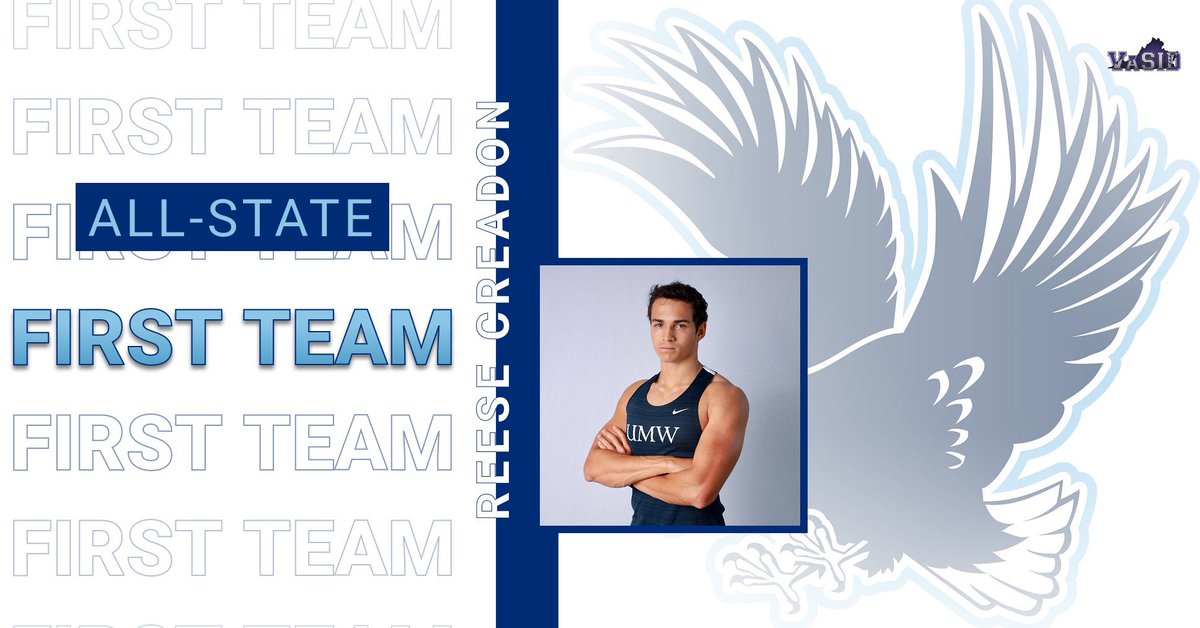 We have two athletes earning first team All-State honors because of their impressive regional rankings! Reese was top-five in the region for the 60 hurdles and Raj was top ten in the region for the high, long, and triple jump! #umwxctf #getdirtygowash #umwathletics #marywash