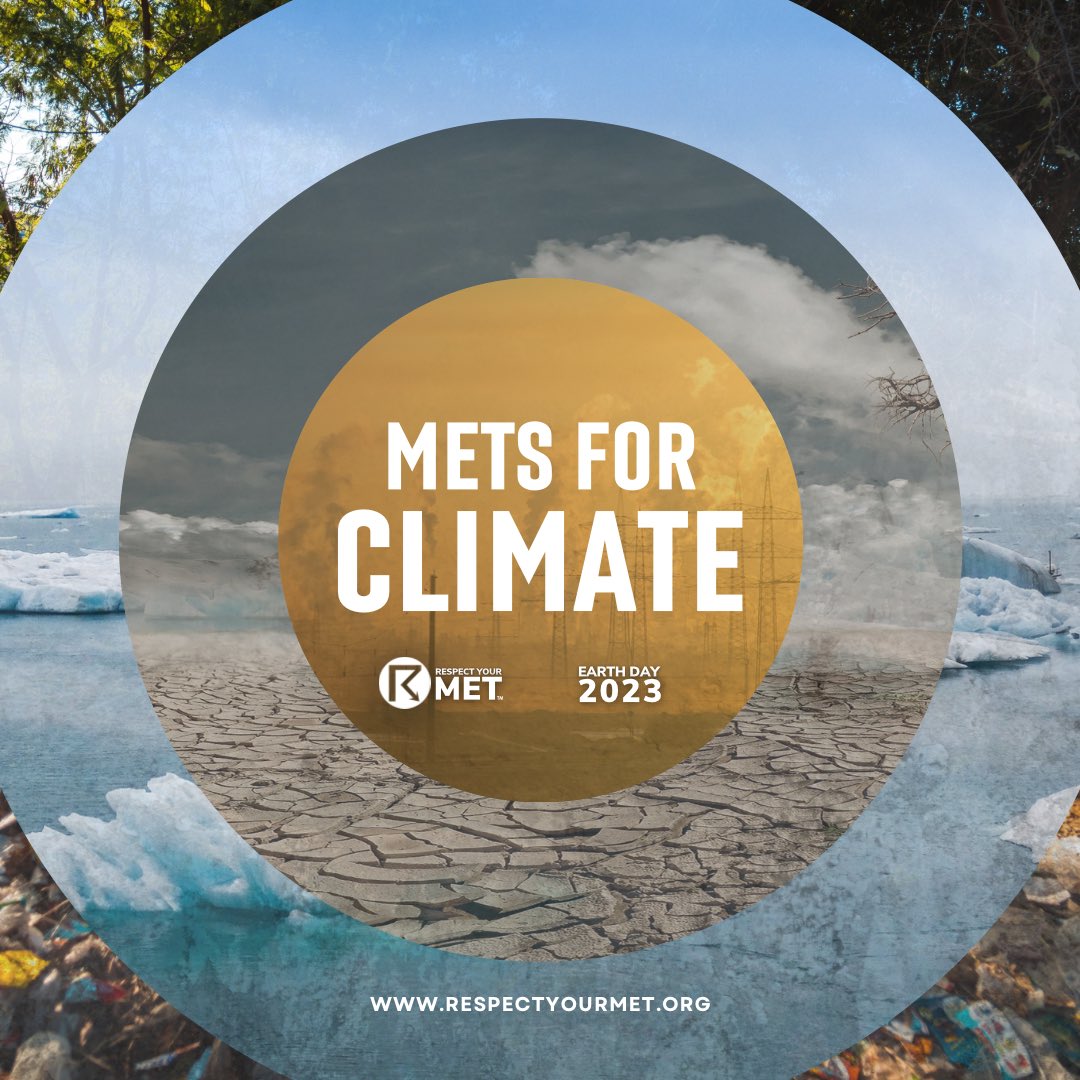 respectyourmet's tweet photo. The #MetsForClimate campaign for #EarthDay2023 is a grassroots effort by meteorologists, weather, &amp; climate enthusiasts to raise awareness about the impact of climate change &amp; promote climate action. 

To get involved check out our social media toolkit at the link in our bio! 🌎 https://t.co/OtPPlPDbgd