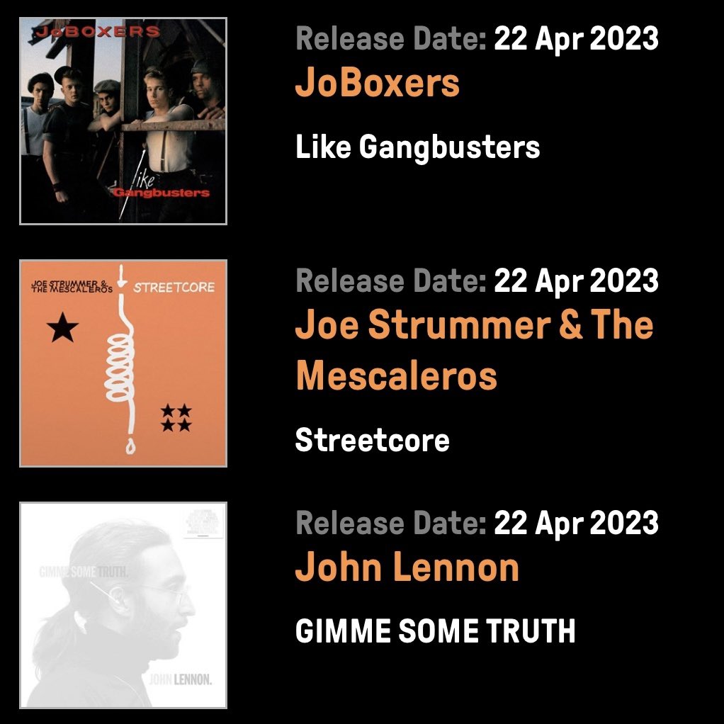 dccollard's tweet photo. Last post for UK Record Store Day as it’s tomorrow - and looks like some good company in the Js—
.
.
.
.
#dccollard #digwayne #chrisbostock #robmarche #seanmclusky #joboxers #likegangbusters #rsd2023 https://t.co/noP4sf1sBo