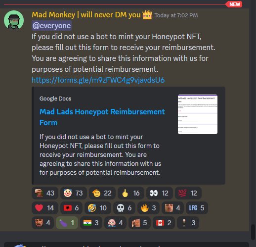 -Rug real minters with honeypot

-Require you to share all your info to get it back

Only possible on Solana 🫡