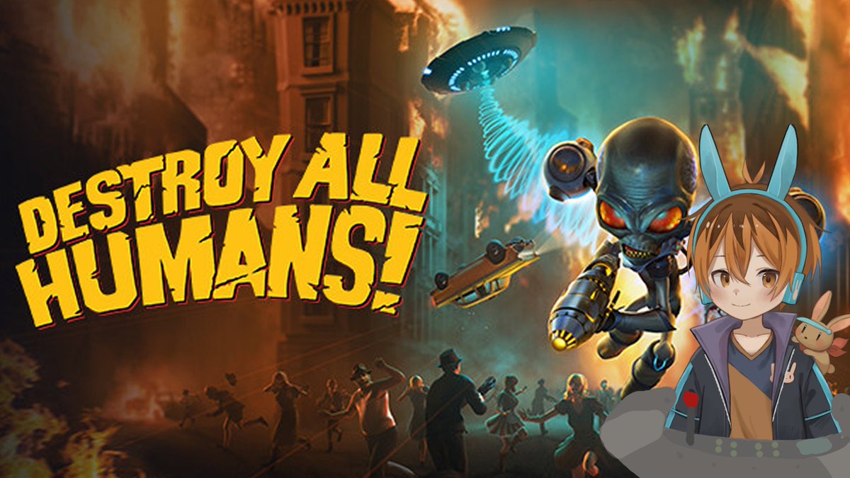 CocobunVT's tweet photo. Human shall be eliminated! It's time for bunny to rule the world!
🔴Destroy All Humans Stream at 8:00Pm CST (30min from now)
#CocoisLive https://t.co/0kBKGtf0ny