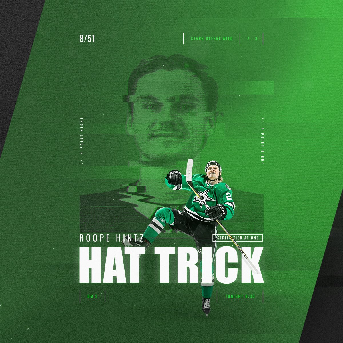 p_cartmill's tweet photo. 8/51 Roope Hintz
___
#spitzdesignchallenge #roopehintz #dallasstars #hockey #nhl #sportsdesign #sportsmarketing #eventdesign #proofintheprocess #sportsvisuals #branding #freelancedesigner #teamgraphics #sportsedits https://t.co/flvwBw86dd