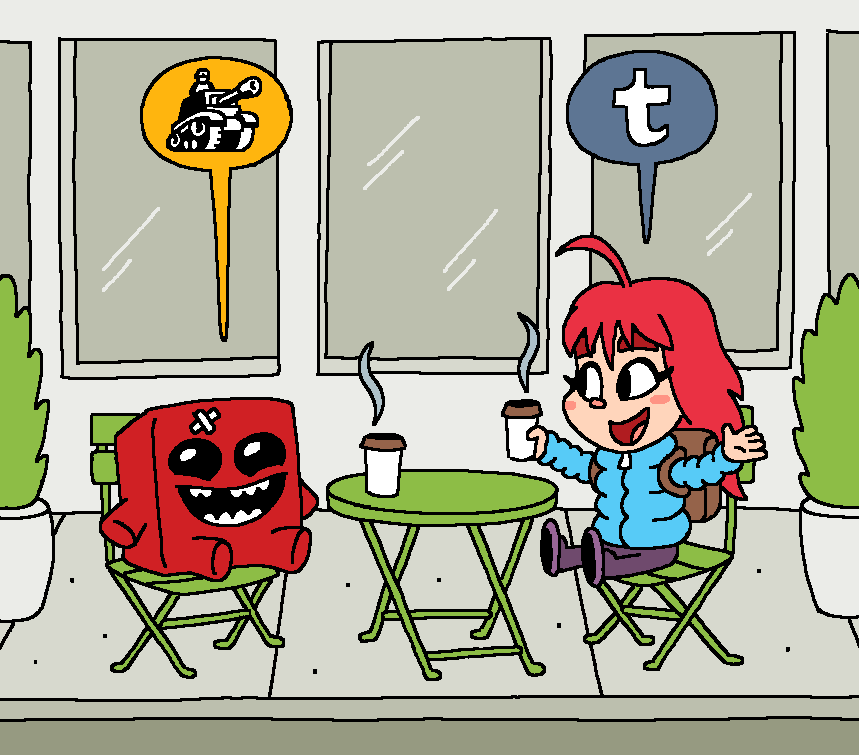 they are good friends and like to talk to each other about their favorite websites