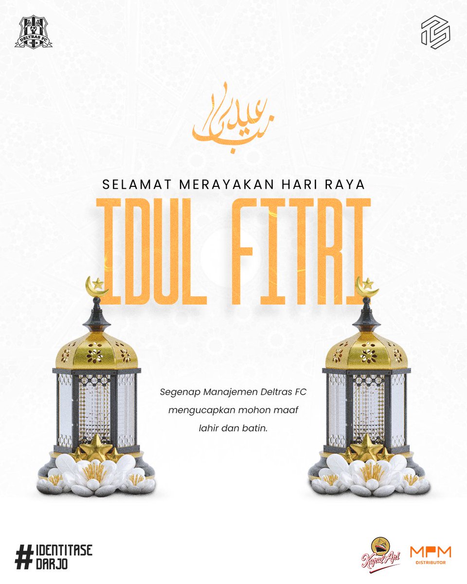 🕌Selamat Hari Raya Idul Fitri 1444H🕌

Senantiasa diberi hati yang suci dan bersih. Mohon maaf lahir dan batin🙏

#Deltras #IdenitaseDarjo #IdulFitri