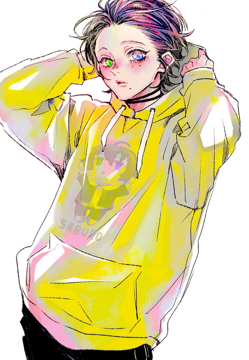 「仕事終わってダラダラしてたら朝に、、、寝る前にさぶちゃん落書き 」|のん🎤のイラスト
