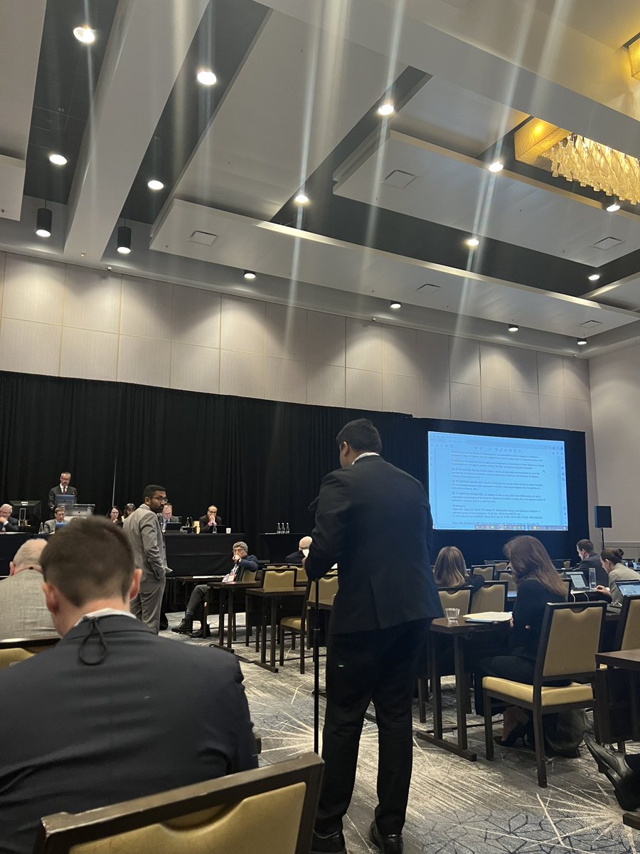 BhamidipatiMD's tweet photo. So exited to attend #AANS2023 and have our resolution on #defensivemedicine adopted by the @councilsns. Thankful to @lola_chambless @JohnRatliffMD @RobDambrinoMD for their mentorship and fellow students @GabrielBendfeld @JacobJo_1 @StefanWKoester 
Go @VUMC_Neurosurg @VUmedicine! https://t.co/Usp48Ihvmd