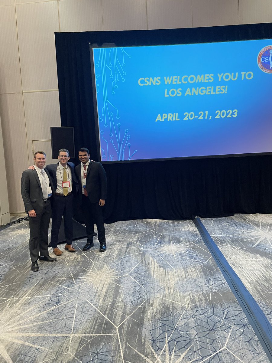 BhamidipatiMD's tweet photo. So exited to attend #AANS2023 and have our resolution on #defensivemedicine adopted by the @councilsns. Thankful to @lola_chambless @JohnRatliffMD @RobDambrinoMD for their mentorship and fellow students @GabrielBendfeld @JacobJo_1 @StefanWKoester 
Go @VUMC_Neurosurg @VUmedicine! https://t.co/Usp48Ihvmd
