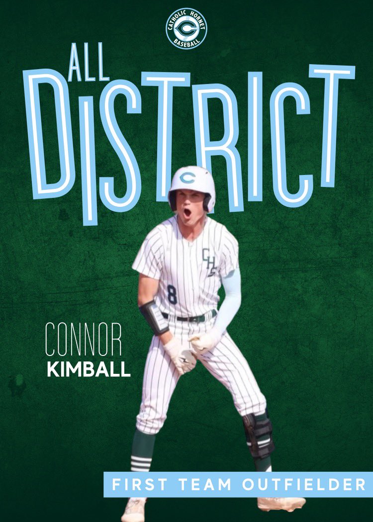 CHSPCBaseball_'s tweet photo. Congratulations to Junior LHP/Outfielder Connor Kimball (@connorkimball7) for being selected to the All-District 6-1A First Team as an Outfielder!

#GeauxHornets
#KTDD https://t.co/LmV0PLw0Gc