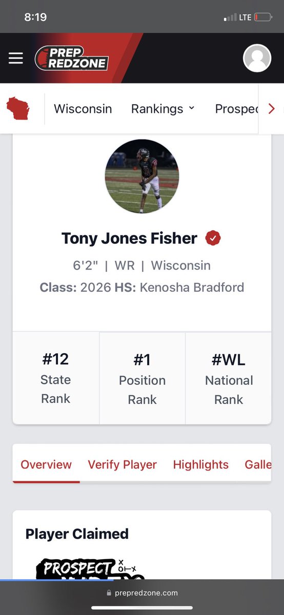 Tonyfisher24's tweet image. Blessed to be ranked #1 in my position
Only the beginning never to high or to low 🆙 @PrepRedzoneNext @RedDevil_AD @MJ_NFLDraft @BHSREDDEVILFB