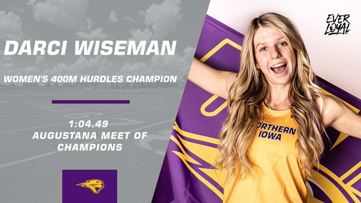 𝐀𝐮𝐠𝐮𝐬𝐭𝐚𝐧𝐚 𝐌𝐞𝐞𝐭 𝐨𝐟 𝐂𝐡𝐚𝐦𝐩𝐢𝐨𝐧𝐬 - 𝐖𝐨𝐦𝐞𝐧'𝐬 𝟒𝟎𝟎𝐦 𝐇𝐮𝐫𝐝𝐥𝐞𝐬

Running and hurdling her way to victory, Darci Wiseman takes the 400m hurdle title in Rock Island!

#EverLoyal