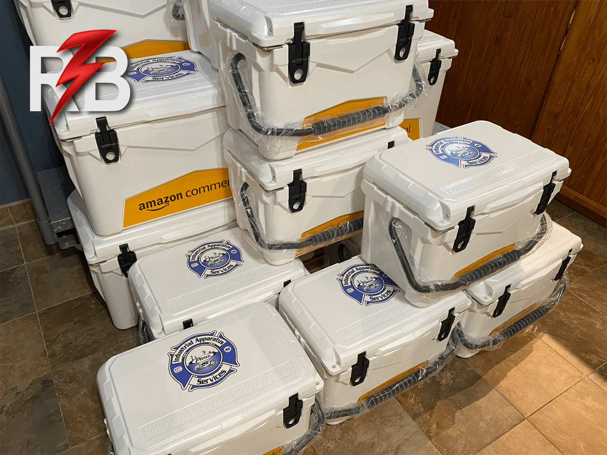 We can now offer custom-designed, full-color personalization on the lid of your YETI, RTIC, Amazon, or other rotomolded coolers. redboltlaser.com