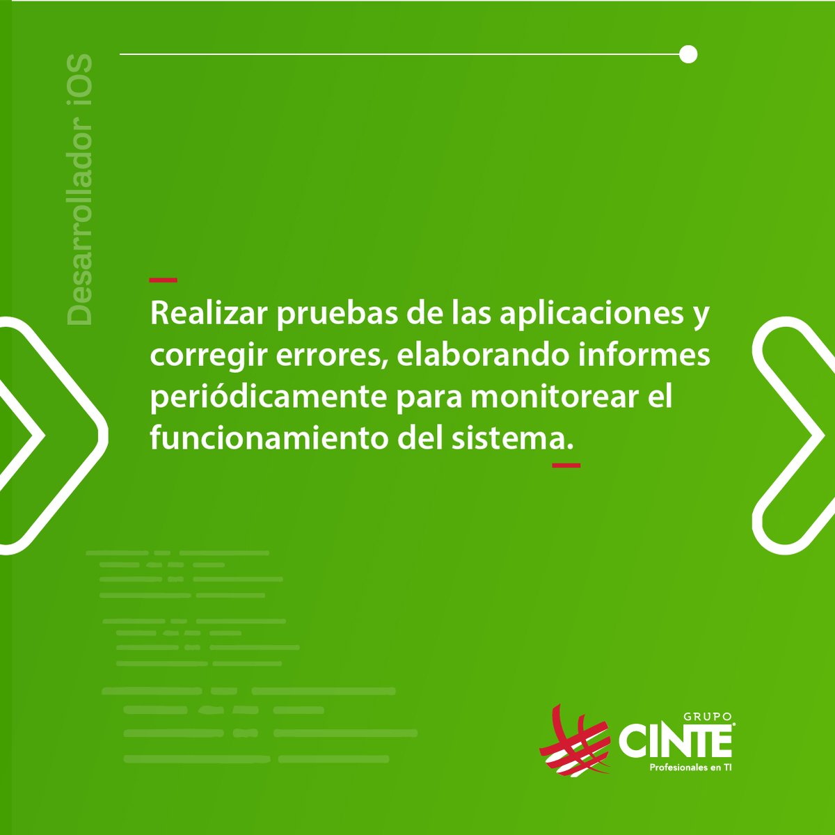 Grupo_CINTE's tweet image. Compartimos la importancia de un #DesarrolladoriOS en tus proyectos de #TI.