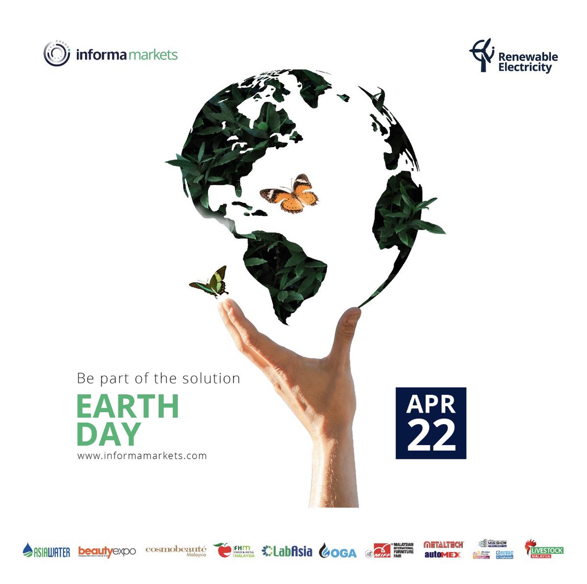 OGA_Series's tweet photo. [𝐂𝐄𝐋𝐄𝐁𝐑𝐀𝐓𝐈𝐍𝐆 𝐄𝐀𝐑𝐓𝐇 𝐃𝐀𝐘]

Leading the way towards a more sustainable future!
 
Informa Markets will continue to be committed to reducing our environmental impact and promoting sustainability in all aspects of our business. 
  
Sincerely from,
Oil &amp; Gas Asia https://t.co/H3siqFP5h6