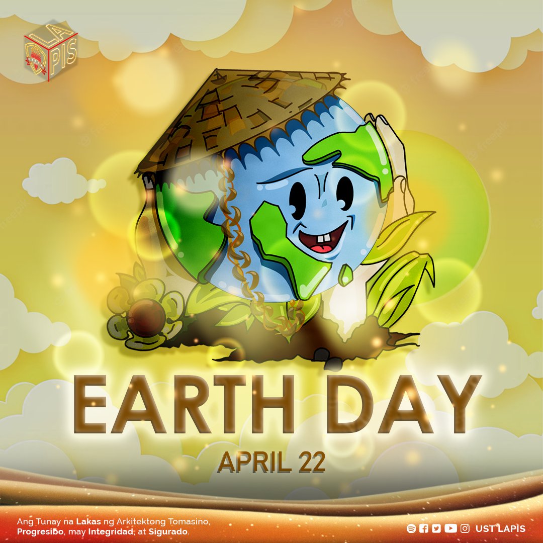 USTLAPIS's tweet photo. Happy Earth Day everyone! 🫶
Let this day be a reminder for us to continue to protect the Earth from environmental degradation and harm.
Let us treat every day like it's Earth Day. 🌏🌱
#1nnovate2Empower
#VisualizeOptimizeInitialize https://t.co/S9jQ68Cvwh