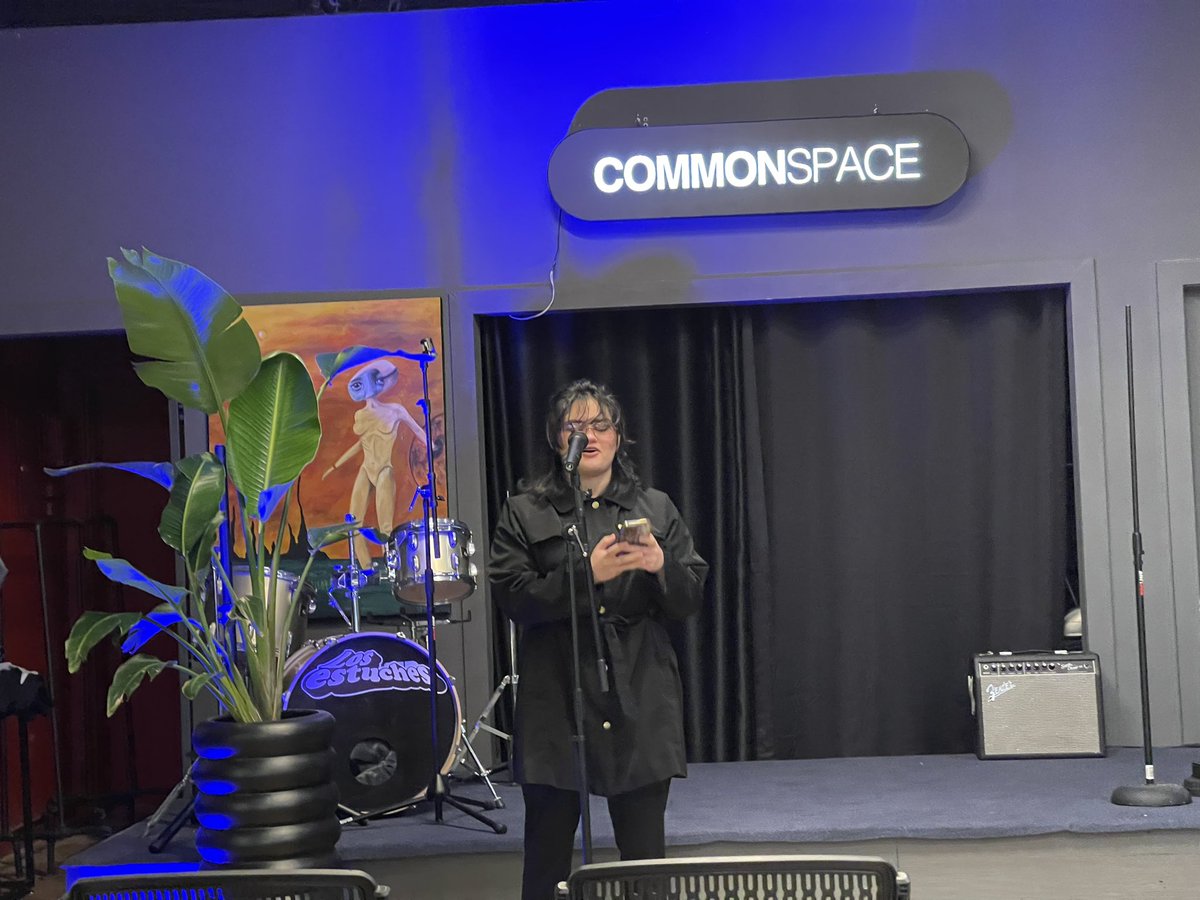 rgvipf's tweet photo. The 16th Annual Rio Grande Valley International Poetry Festival at commonspace in McAllen College & University Poets Reading. @emmyemmaperez #UTRGV #vipf23 #vipf2023 https://t.co/bbdthrYQTp