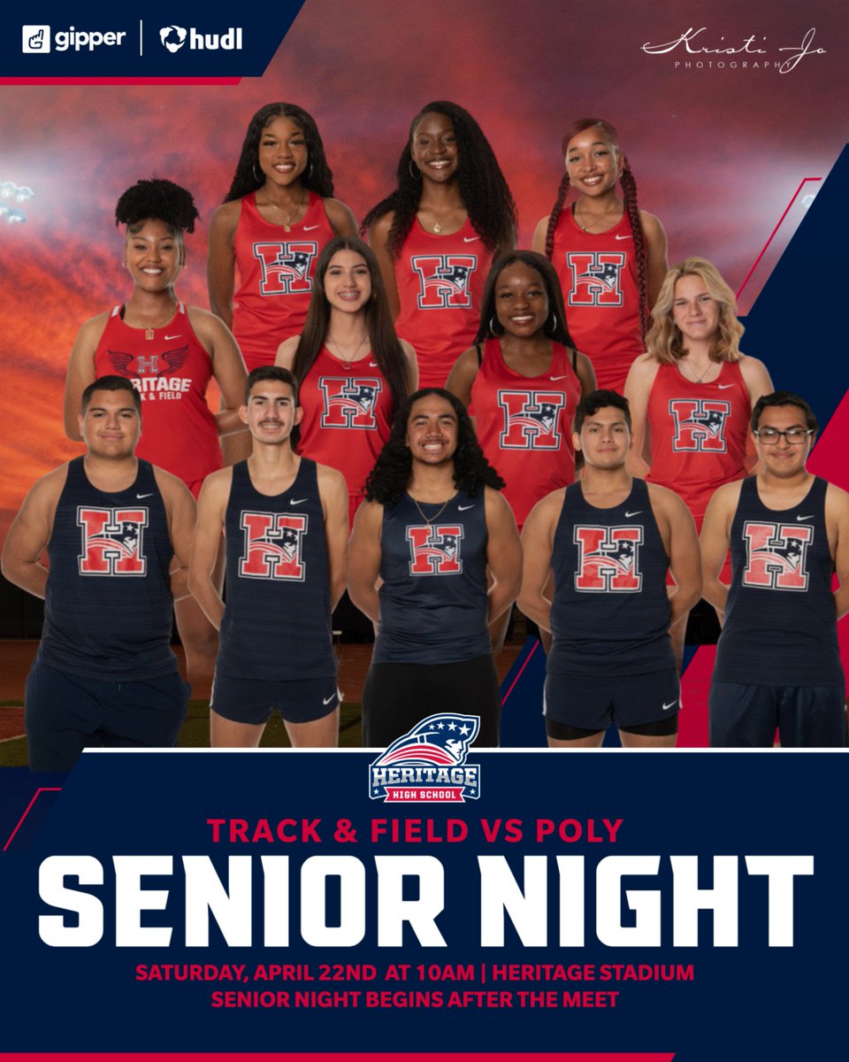 Track &amp; Field competes against Poly for their SENIOR NIGHT home meet Saturday, April 22nd!
Come support our amazing senior athletes!
Image: @kristijophotography
#hhspatriotathleticcs