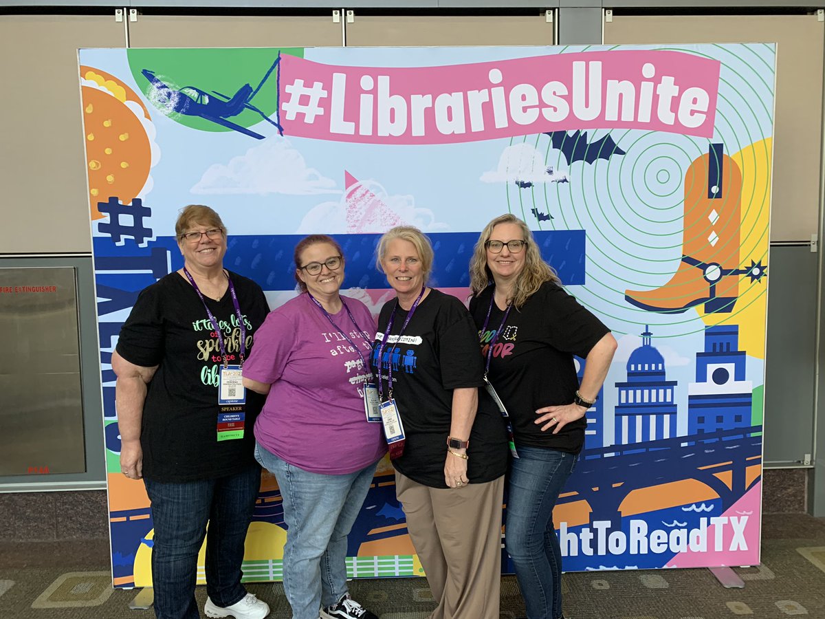 Such a great time with this amazing group!  #txla23 <a href="/BrenhamISD/">Brenham ISD</a> <a href="/DeborahPolitsch/">Deborah Politsch</a> <a href="/AlisonVanek/">Little People Library Lady</a> <a href="/GwenwallerL/">Gwen L Waller</a>