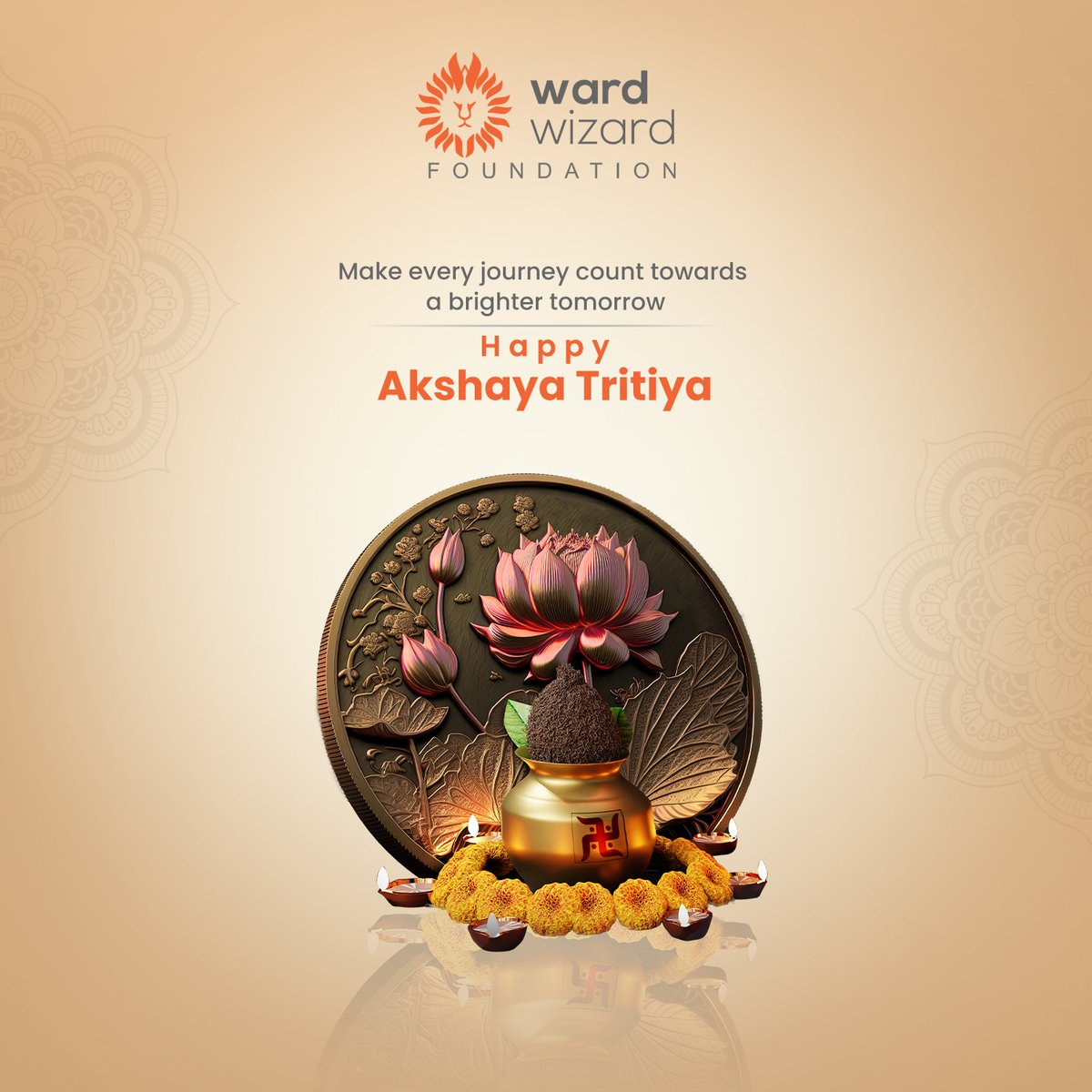WardwizardF's tweet photo. Let’s celebrate the eternal and never diminishing beginnings. Happy Akshaya Tritiya.
.
#WardwizardFoundation #AkshayaTritiya #SpreadLove #Happiness #Help #Care #NGO https://t.co/Xbio6pKPxp
