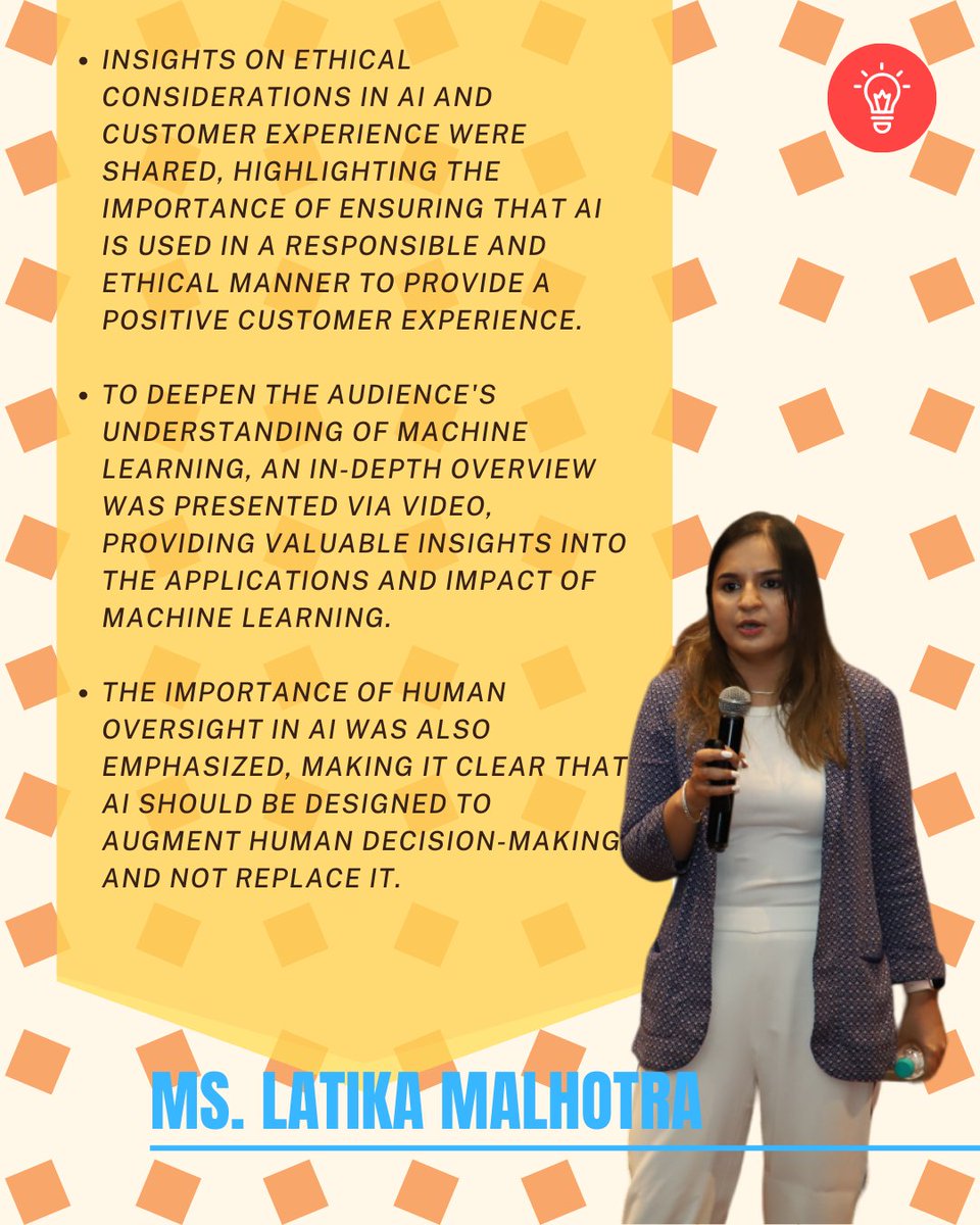 VIPS_Delhi's tweet photo. On April 19, 2023, our eminent panelists, Ms. Samya Gupta, Ms. Latika Malhotra, and Ms. Sucheta Jha explored the offerings of AI and the impact it has on the data privacy of consumers.
#DataPrivacy #MachineLearning #EthicalAI #CustomerExperience #AIInsights #DataPrivacyProtection https://t.co/HaLAIgf6s2