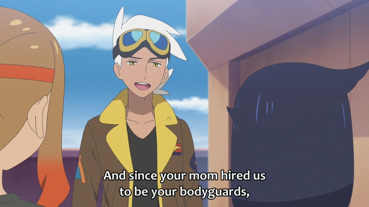 KasamsErwin's tweet photo. soooooo, Liko's mom hired the RVT to be her bodyguards! hmmmm... why? #pokemon #anipoke #pokemonhorizons https://t.co/SSR9cLkB3s