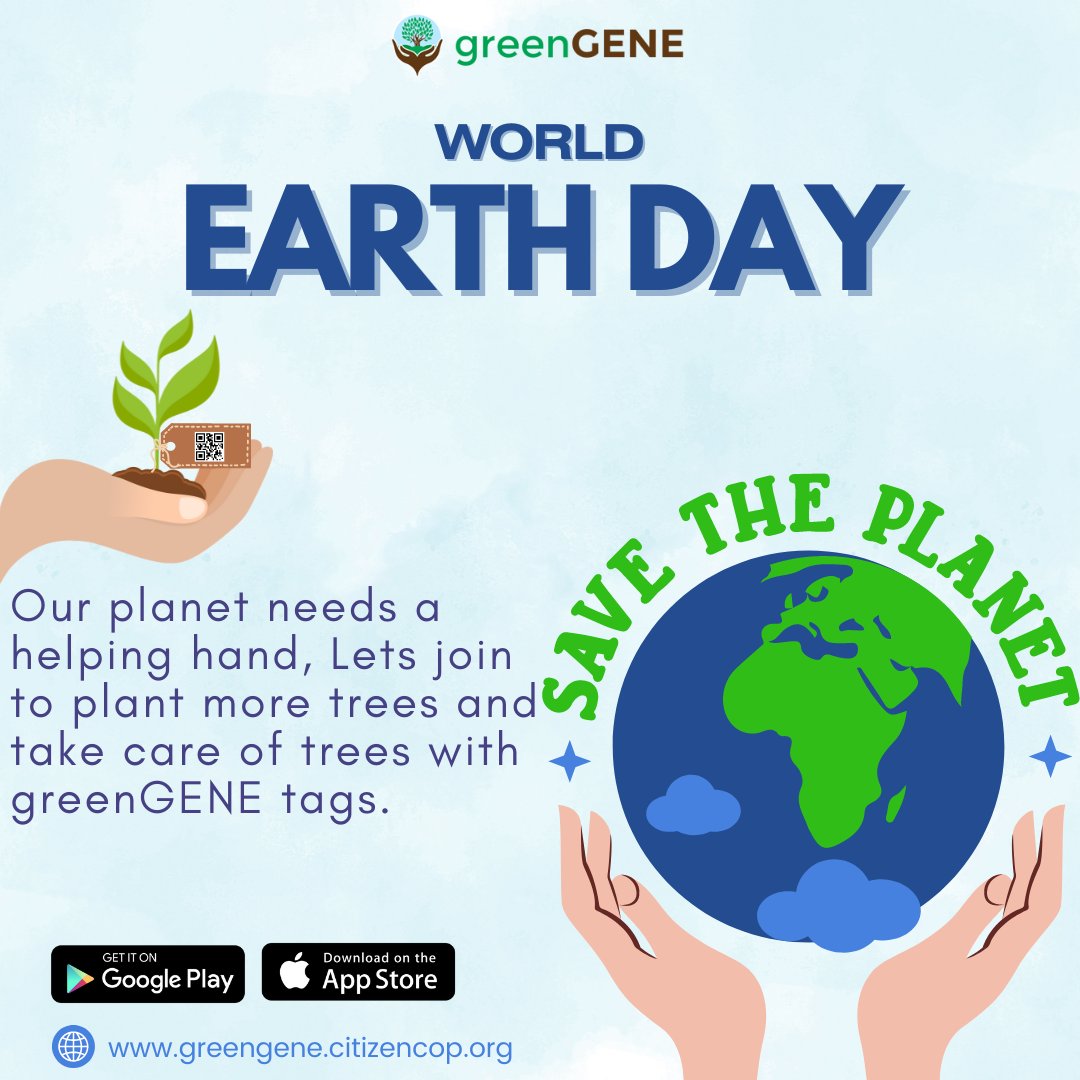 greenGENEIndore's tweet photo. Let's focus on planting more trees and preventing pollution by making these plants greener and happier. Download the greenGENE app and take care of plants with tree tags. 💚🌱🌍
Download app now! 

#earthfocus #worldeathday #earthday #saveenvironment #savemothernature #greenworld https://t.co/3SJoLP6Rlc