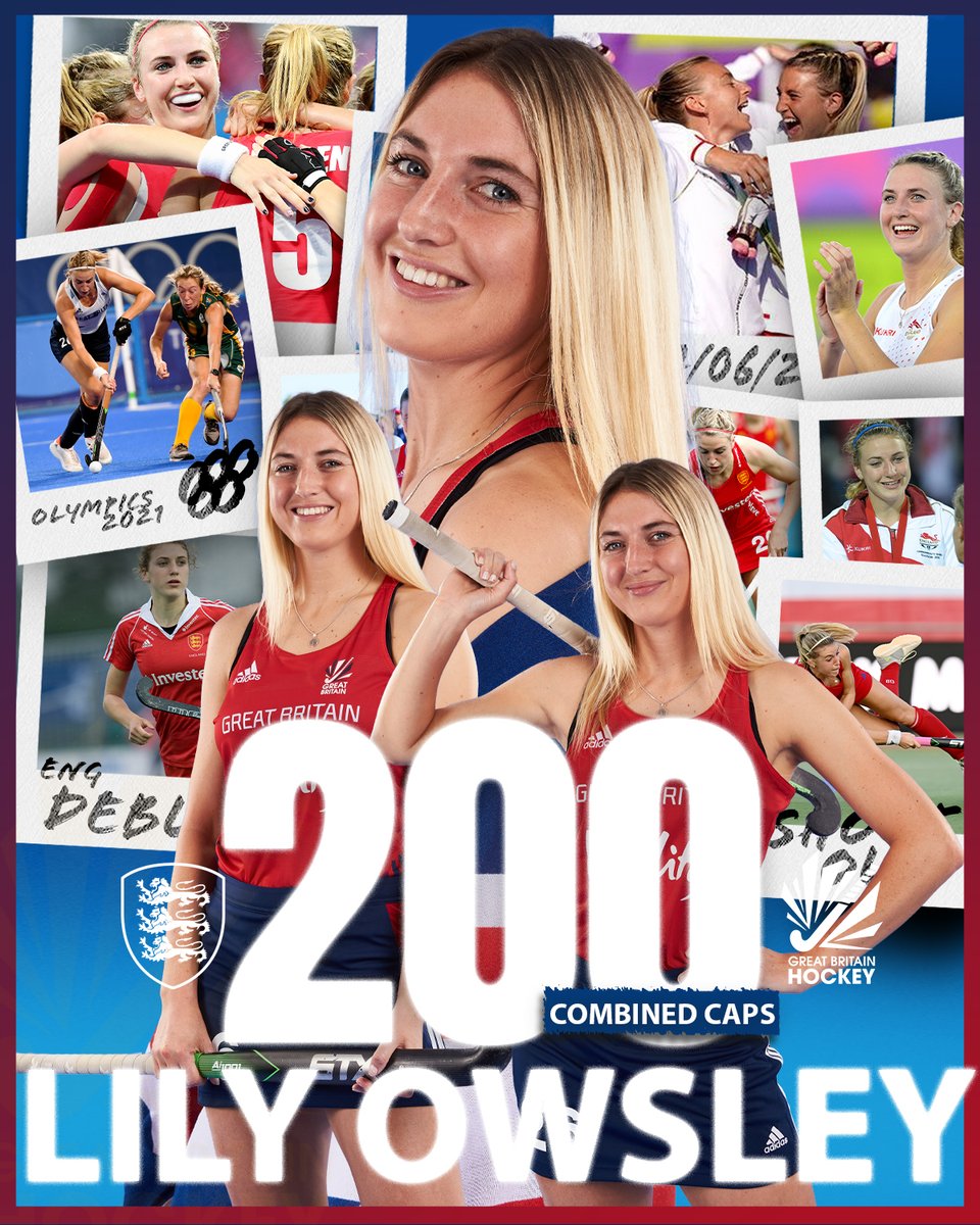 🔥 200 🔥

200 COMBINED ENG AND GB CAPS FOR <a href="/LilyOwsley/">Lily Owsley</a> 

So many achievements and so many incredible memories! 

Hard to keep up with how much Lily has achieved 🎉 

LEGEND 🤩