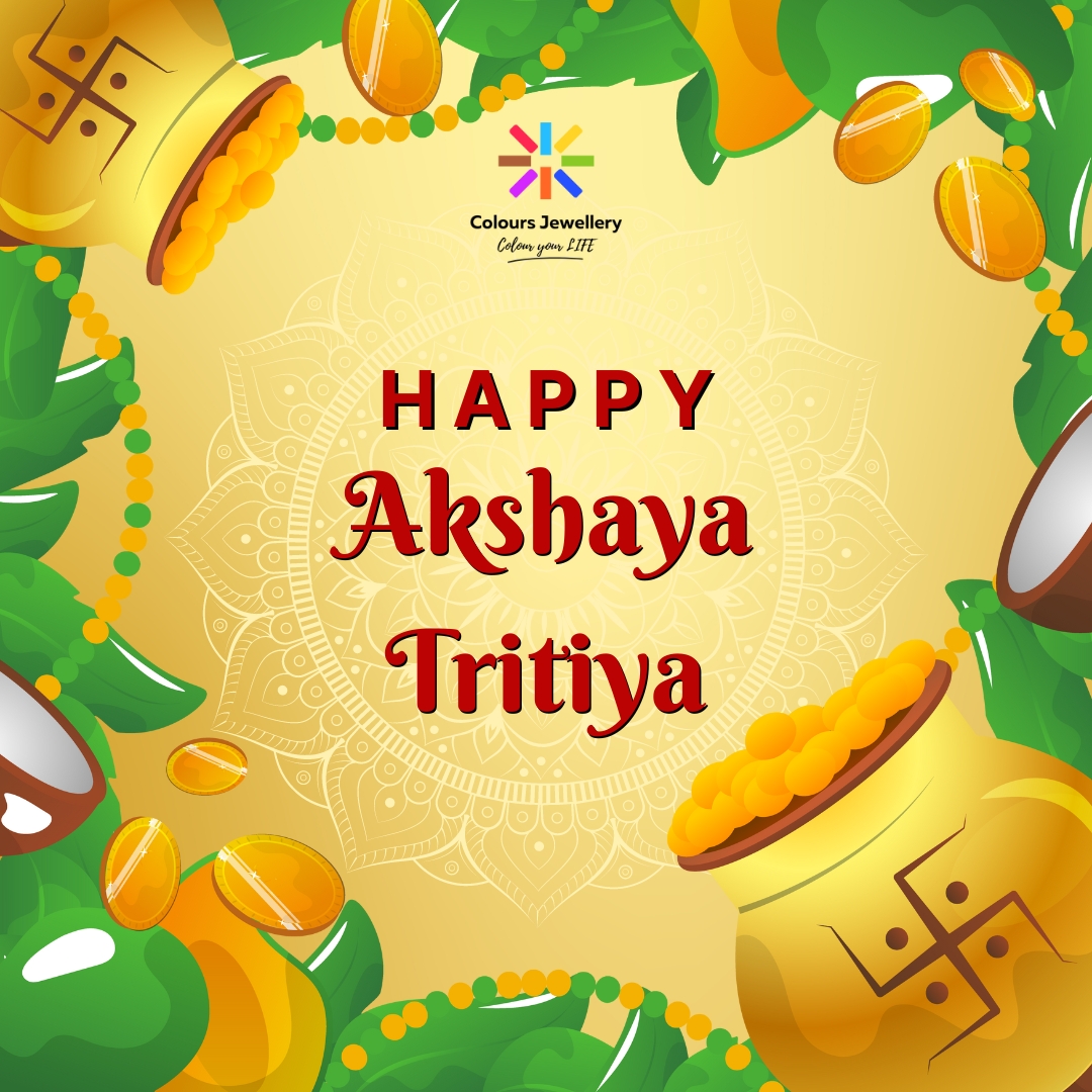 ColoursJeweller's tweet photo. 💍💫It's time to shine and sparkle with @ColoursJeweller  on this auspicious  occasion of #AkshayaTritiya. Celebrate with us and add a touch of  elegance to your look. #coloursjewellery #colouryourlife #JewelleryLove #FestiveVibes #AkshayaTritiya2023 https://t.co/B4aPPZ5KL9