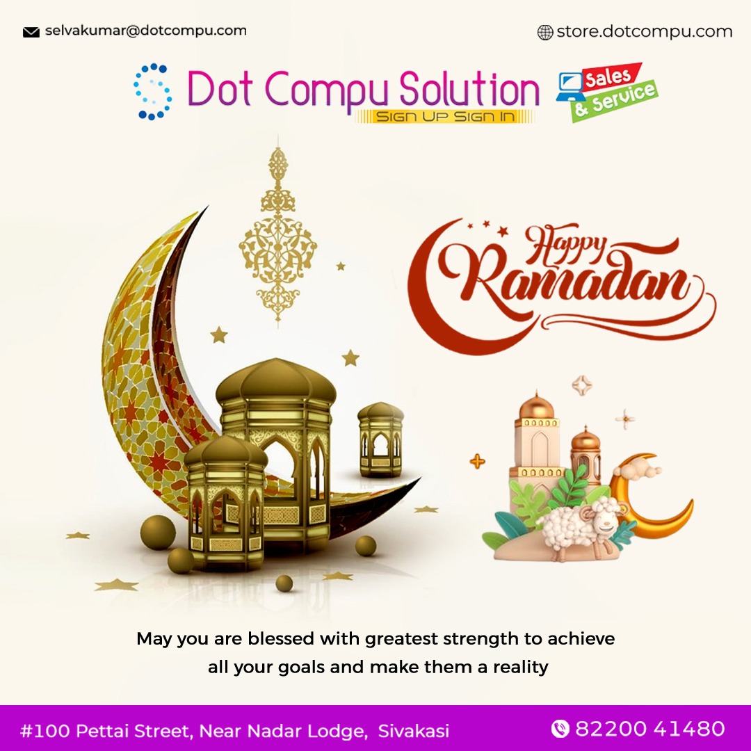 DotCompu's tweet image. &quot;Happy Ramadan 🌙&quot;

 Online store: store.dotcompu.com

 #ramadanmubarak #happyramadan #ramadankareem #ramadanvibes #eidmubarak #ramadan2020 #eid  #sivakasi #thiruthangal #dotcompusolution