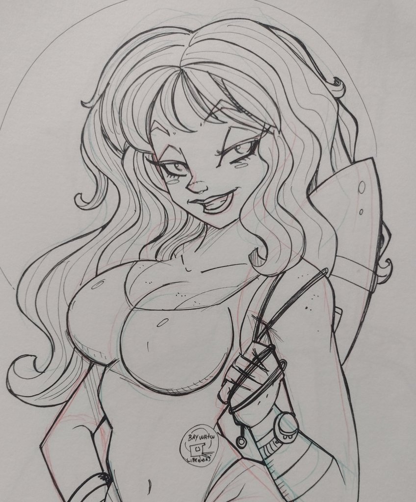 EdsonEike's tweet photo. #sketch @Pamelanderson_ #Baywatch #sosmalibu #myversion #mangaversion https://t.co/XgwpJ2teXa