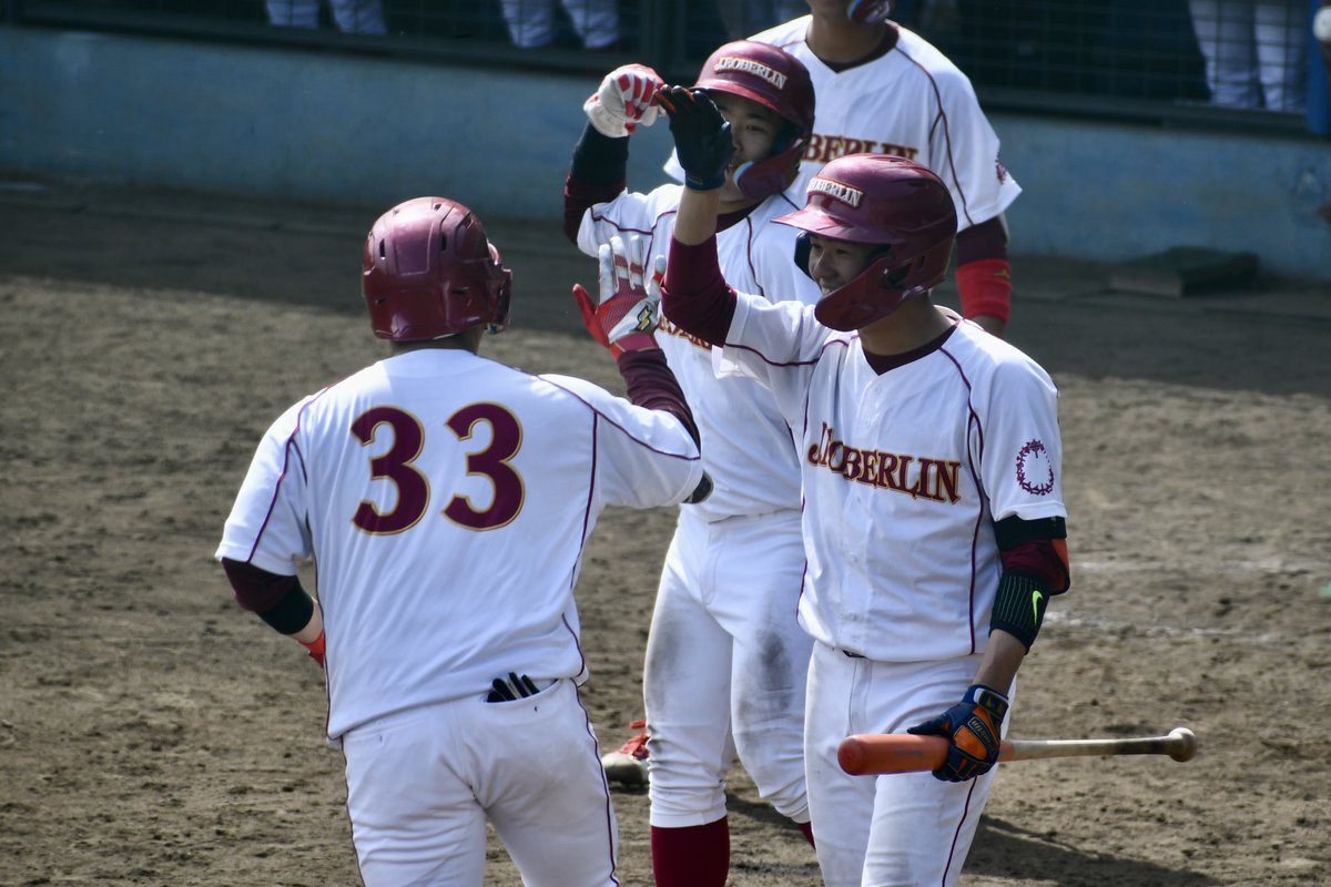 jfoberlin_bb's tweet photo. 【春季リーグ戦vs筑波大学】
6回裏、#岡野優翔 (4年・常総学院)のツーランホームランで2点を追加❗️🔥
#桜美林大学
#桜美林大学野球部
#首都大学野球連盟
#凡事徹底
#大学野球
#野球
#春季リーグ戦 https://t.co/9HLpuO1FAt