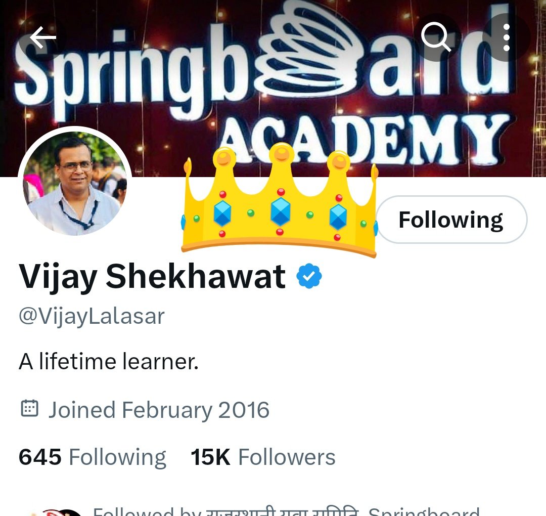 HitmanAjay's tweet photo. Springboard wale sir @VijayLalasar  Blue tick wale 
@imVkohli 😜 not verified 😅 https://t.co/CocHid4pxS