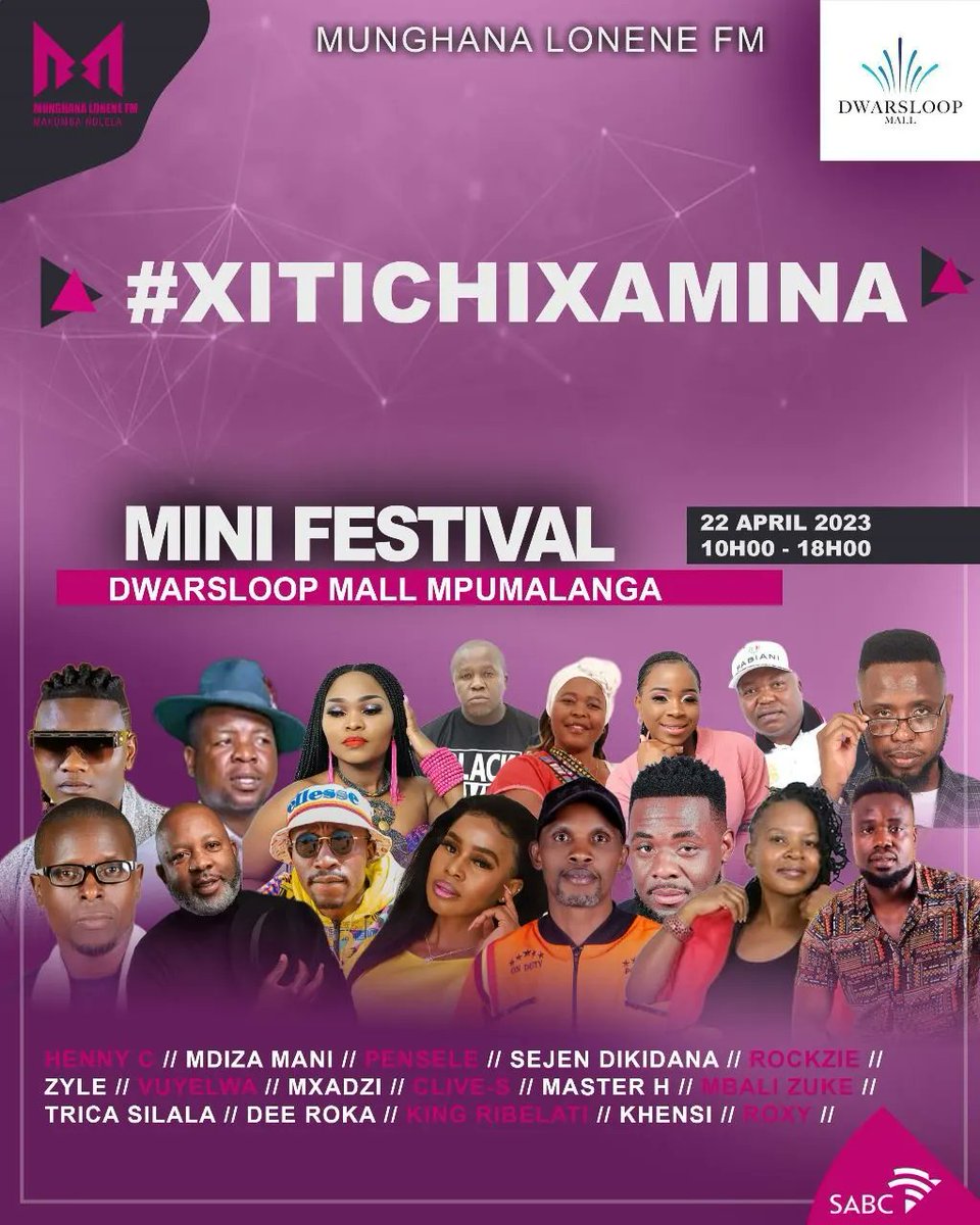 Nwayitelo_MLFM's tweet photo. Dwarsloop Mall!

#Nwayitelo wule Dwarsloop Mall namunthla 😁

Hina #XitichiXaMina @Munghana hikhe hiti lulamisela Mini Festival. Tana uta hlangana na @MsKulie na @Sydney_Baloyi. https://t.co/J0jT8j4XbP