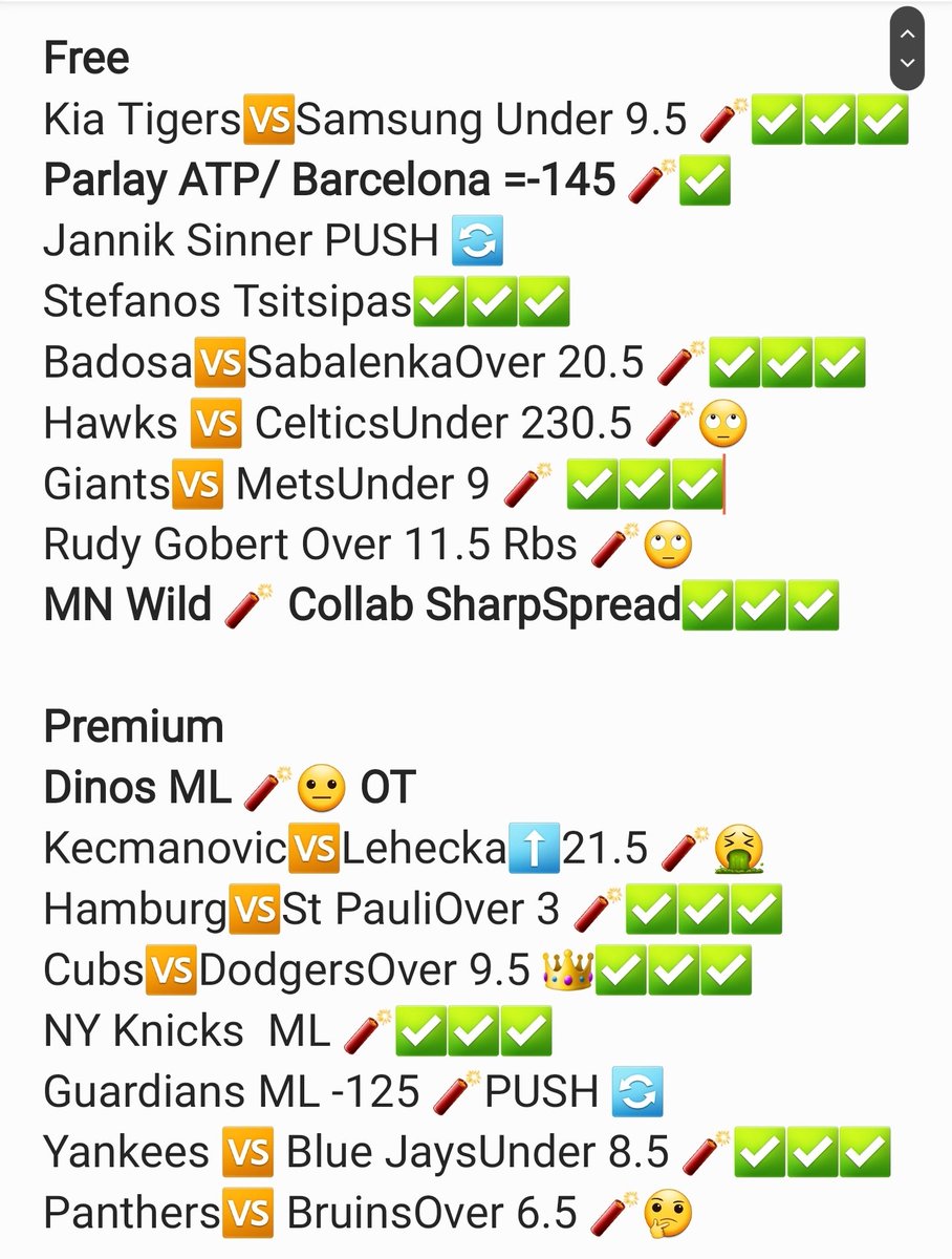 Senseisports1's tweet image. #Today #FreePicks &amp;amp; #Premium
✅️🧧㊙️✅️🧧㊙️✅️🧧㊙️