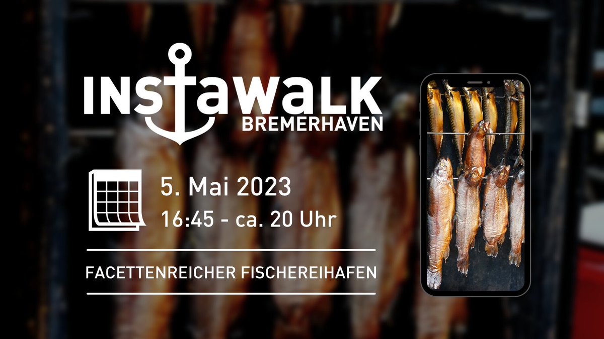 BremerhavenInfo's tweet photo. Noch bis 28. April um 10 Uhr könnt Ihr Euch zum kostenfreien #InstaWalkBhv bewerben. Alle Details: https://t.co/jxOxR3CFZk #bremerhaven #aboutcities #bremen #instawalk https://t.co/Q5Kgkln2as