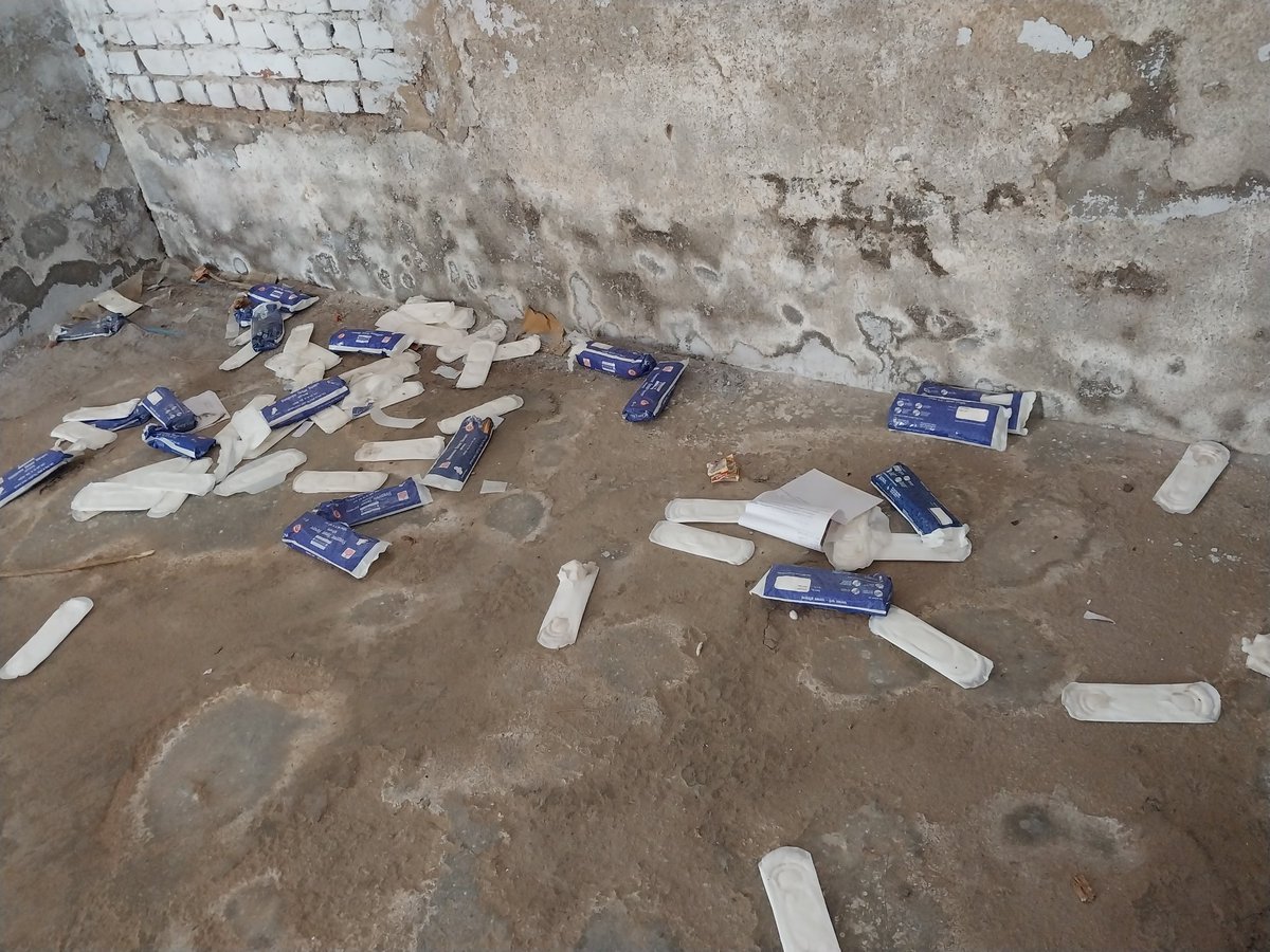 BilaLSanaM786's tweet photo. Respected sir, this is tha reality that how government schemes conducted in Haryana School's, sanitary Pad which was distributed for Poor Girl's dumping as a garbage in a dirty condition room.. 

@dcnuh1
@Dchautala
@PMOIndia
@anilvijminister
@mlkhattar https://t.co/HgV4SEFnVW