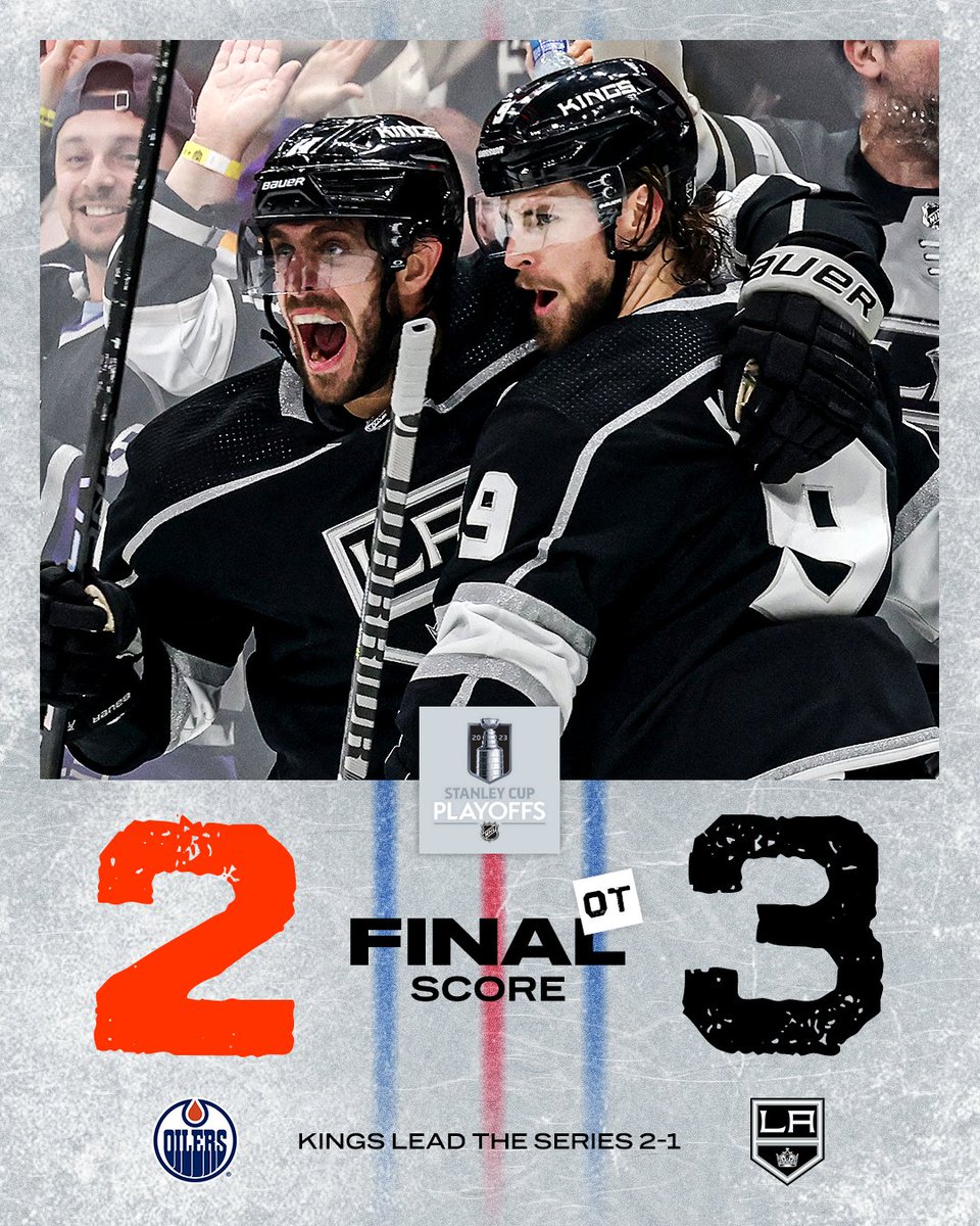 The Kings win in OT for the second time this series‼️