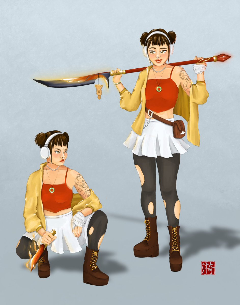 MrMypurse's tweet photo. New fighting game character is cooking. +30 fire resistance
#conceptart #characterdesign #Sketchドロー #描くンゴ #格ゲーキャラ描こうぜ https://t.co/AH9Pb7orMD