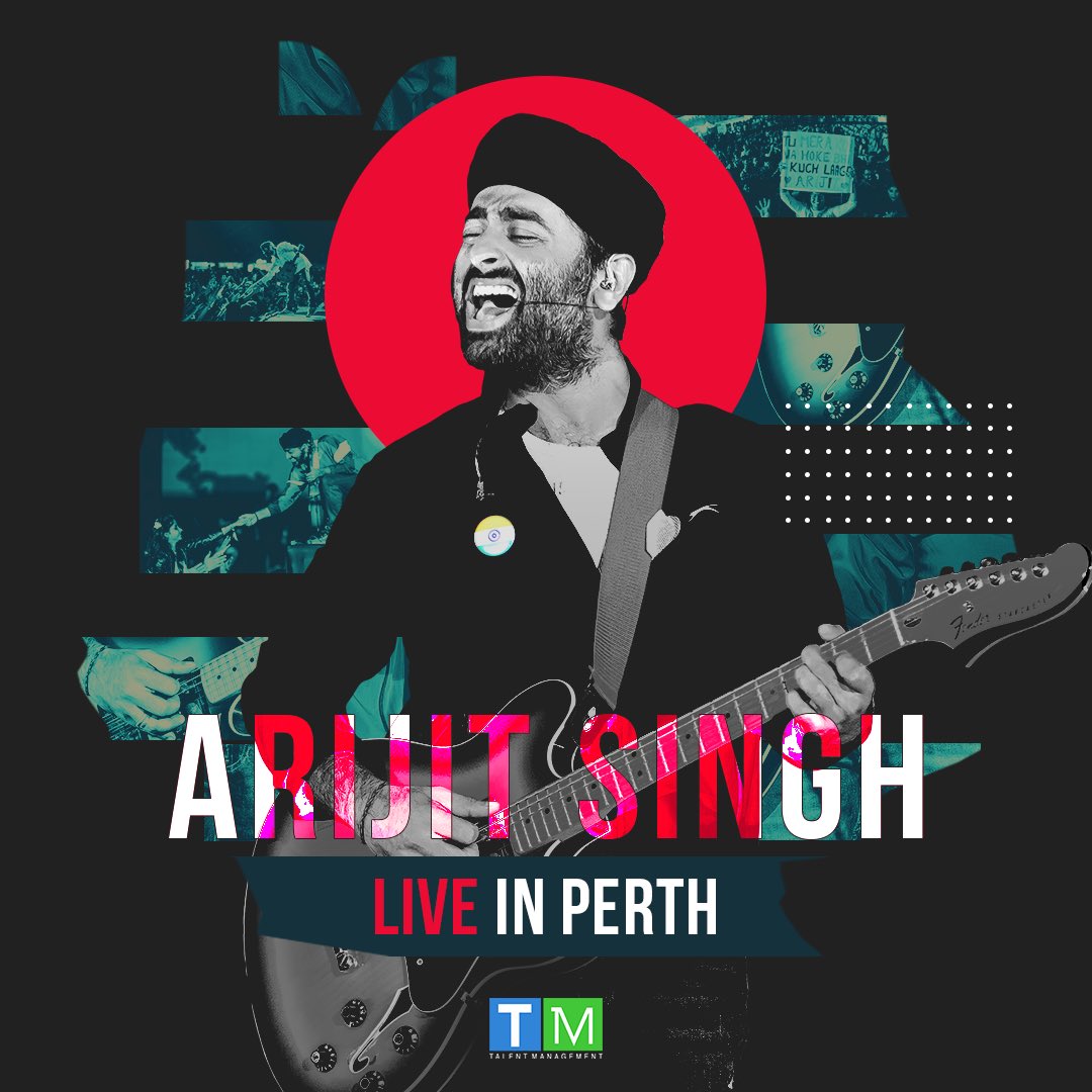 OfficialTMTM's tweet photo. Music is an incredible force and it’s amazing how someone takes their emotions and create something so beautiful.

@arijitsingh is live tonight in Perth, Australia.

#arijitsingh #asl #arijitsinghlive #perth #tmtm #tmexclusive #tmtalentmanagement #explore https://t.co/6AQYzcGQfo