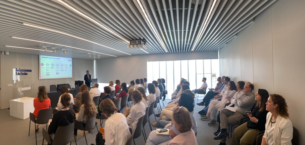 On thursday Dr Molina gave a talk at the <a href="/biocrucesHRI/">IIS Biocruces Bizkaia ahora IIS Biobizkaia</a>  on "HARMONICS. A value-based stroke care ecosystem". BioCruces is one of the centres that in this second year will replicate HARMONICS #Harmonics #EITHealth #Stroke #ValueBasedHealthcare