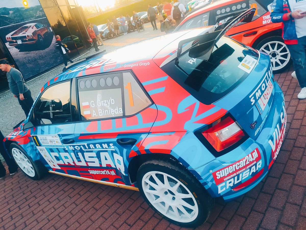 supercar24pl's tweet photo. Już dziś! Start sezonu #RSMP 🏁 🏆 🇵🇱 51. @SwidnickiKRAUSE! Nasza załoga  #GrzegorzGrzyb / #AdamBinięda z nr 1! 
________________
🚘 #supercar24 - samochody używane z gwarancją 

#RajdŚwidnicki #rajdy #GOGG #rally https://t.co/u5RzKwKLFC