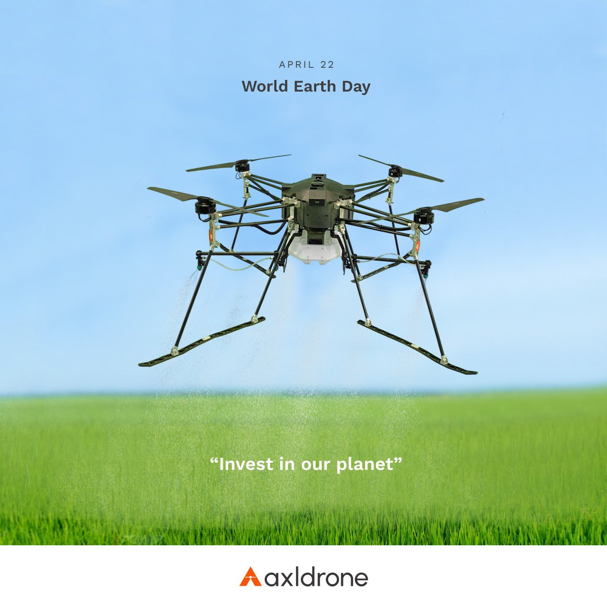 axl_drone's tweet photo. Invest in our Planet 🌍

#WorldEarthDay2023 #EarthDay2023 #axldrone #drones #DroneTech2023 https://t.co/U6KxBUYTis