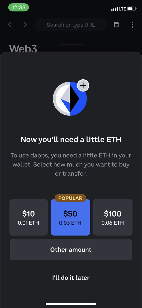 z0r0zzz's tweet photo. good onboard flow @coinbase 🖖 https://t.co/DHI0mag2cf