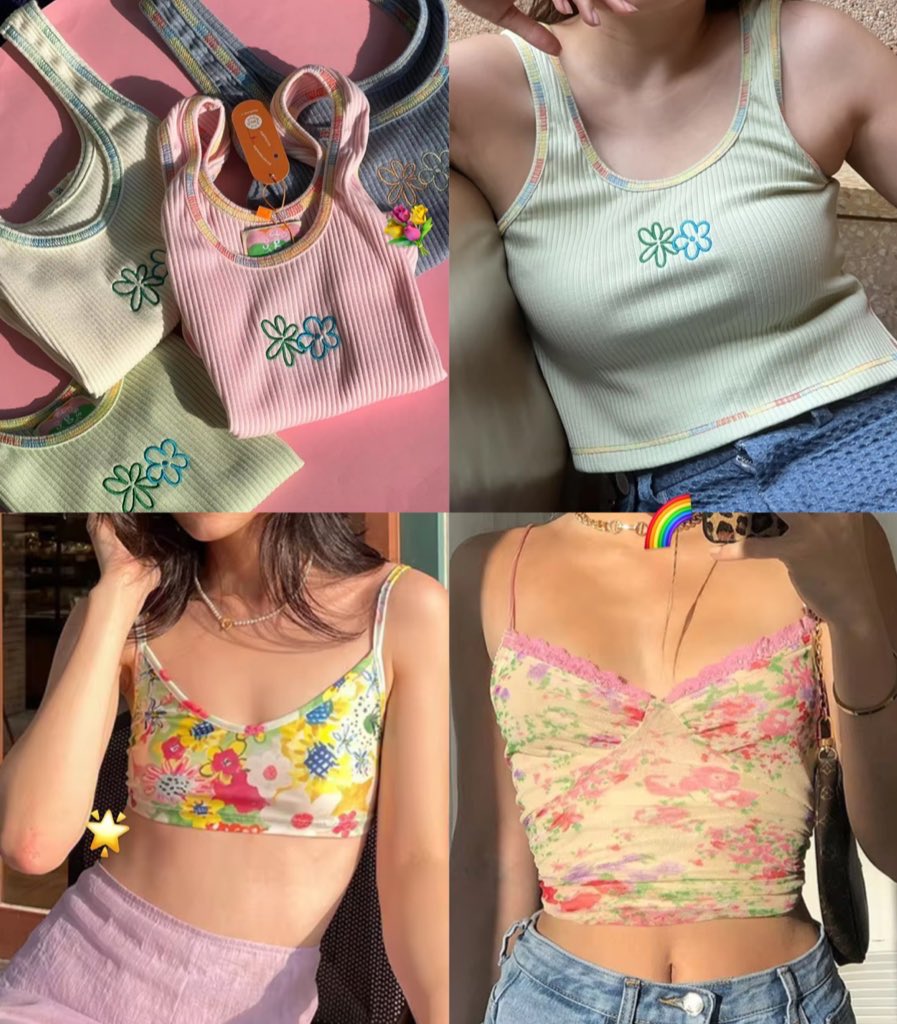 itfeelstory's tweet photo. เธรดนี้มารวมครอป เสื้อกล้าม สายเดี่ยว แบรนด์ดังไอจีใน lazlook 🥣🥕 น่ารัก ตรงปก colorful รับซัมเมอร์ กดตามได้ไม่ผิดหวังง 💘🌟🤌🏻 https://t.co/QfjcsqiGvB