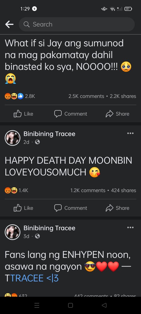 Hi everyone I think some of other engene knows this girl?? Binibining Tracee right? This girl don't know what she's doing she's so disrespectful She even make fun of moonbins death (moonbin from Astro) kung Kilala nyo sya or relatives nyo please pag sabihan niyo sya Ang bastos²