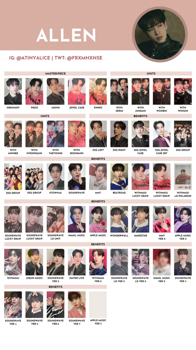 CRAVITY [MASTER:PIECE] — photocard template / wishlist 230422 ver