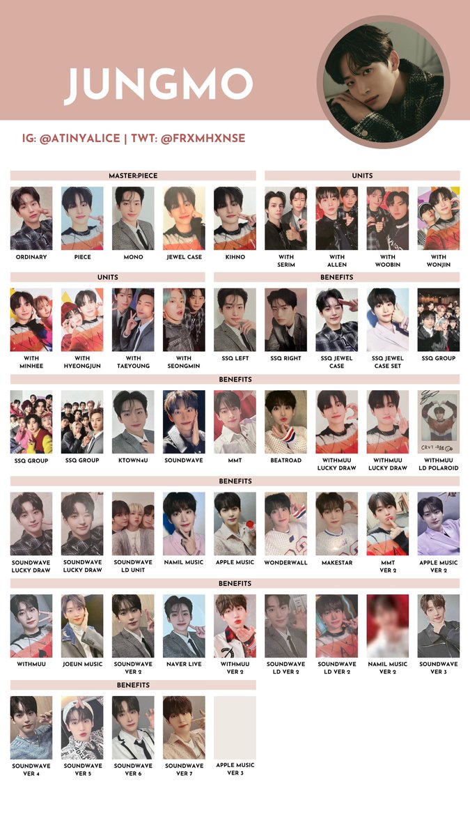 CRAVITY [MASTER:PIECE] — photocard template / wishlist 230422 ver