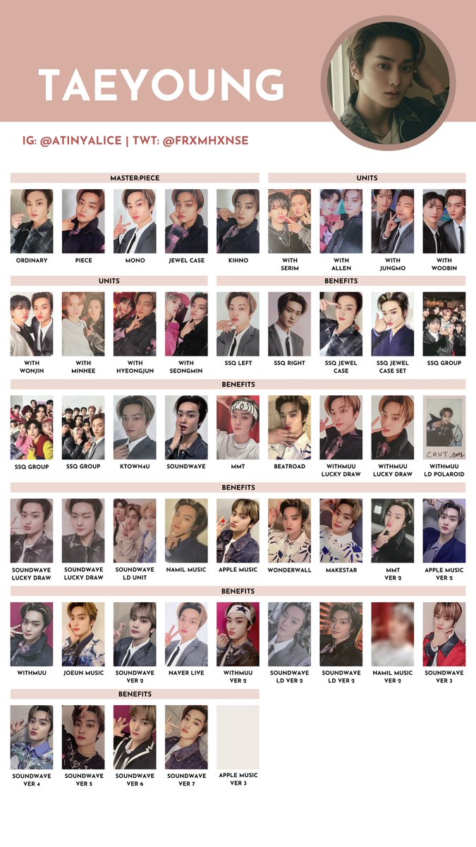 CRAVITY [MASTER:PIECE] — photocard template / wishlist 230422 ver