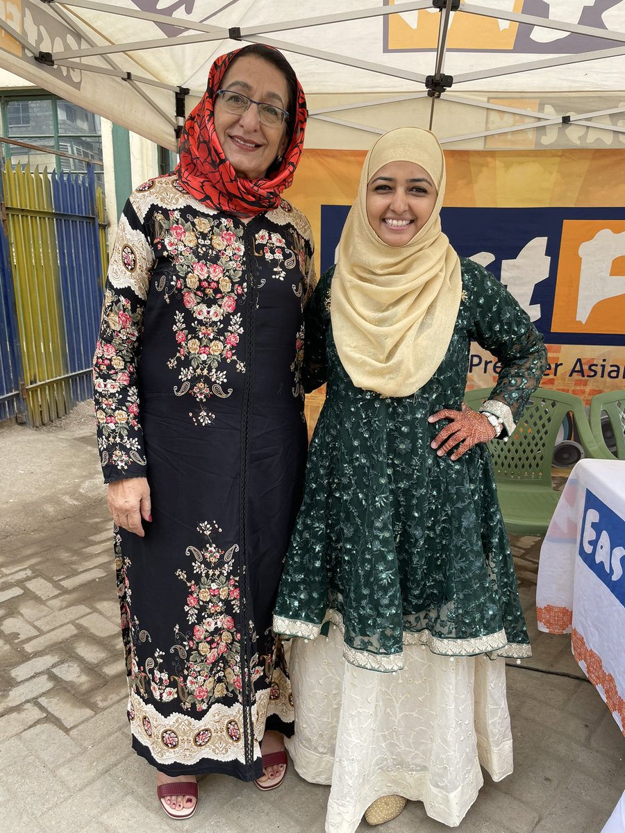 Parveen Adam and <a href="/rehmathafiz1/">Rehmat Hafiz RH.</a> are all ready to celebrate Eid at the Pangani Masjid.